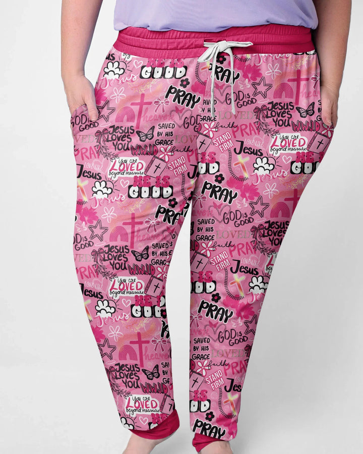 Pink Faith & Grace  Bamboo Women Pajama Set