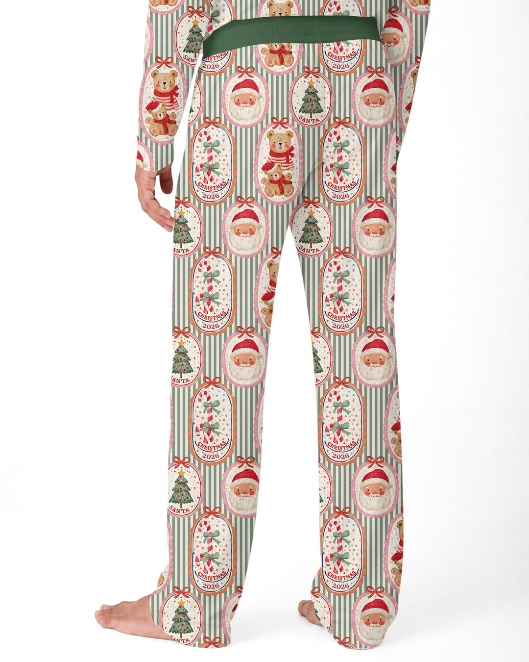 Teddy Bear Christmas Bamboo Men's Pajama Set