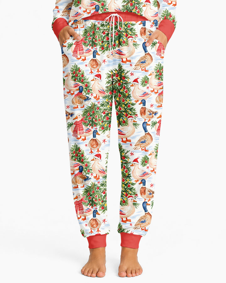 Christmas and Duck Bamboo Women Pajama Set