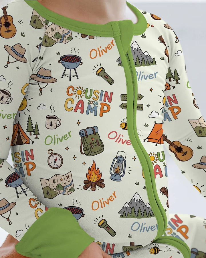 Custom Name Cousin Camp 2026Bamboo Convertible Zippy