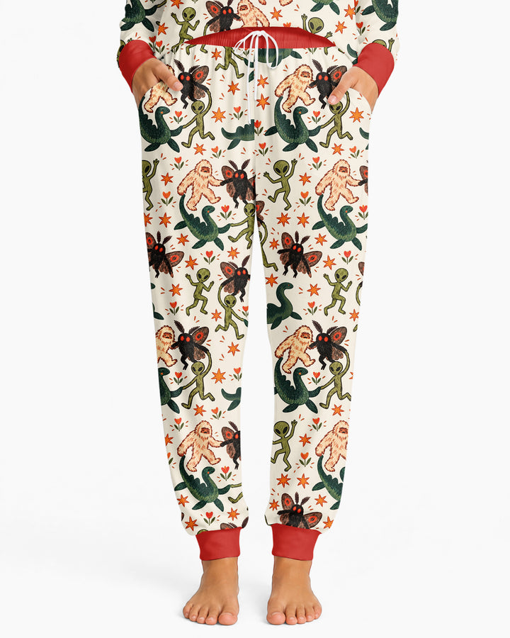 Dancing Cryptids Bamboo Women Pajama Set