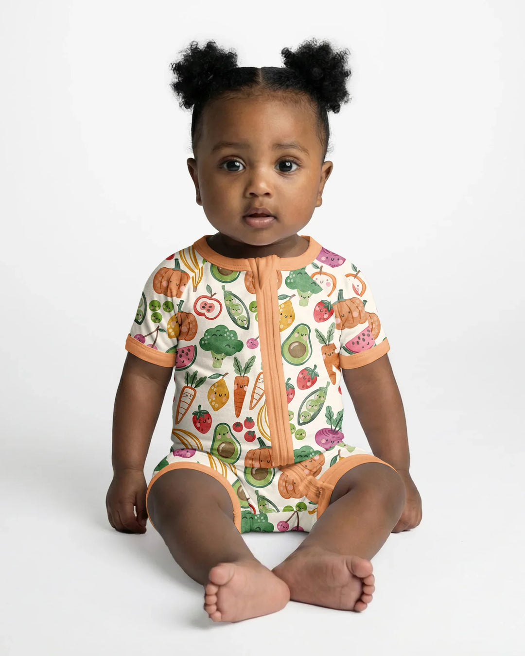 Veggie Friends Family Matching Bamboo Shorty Zippy