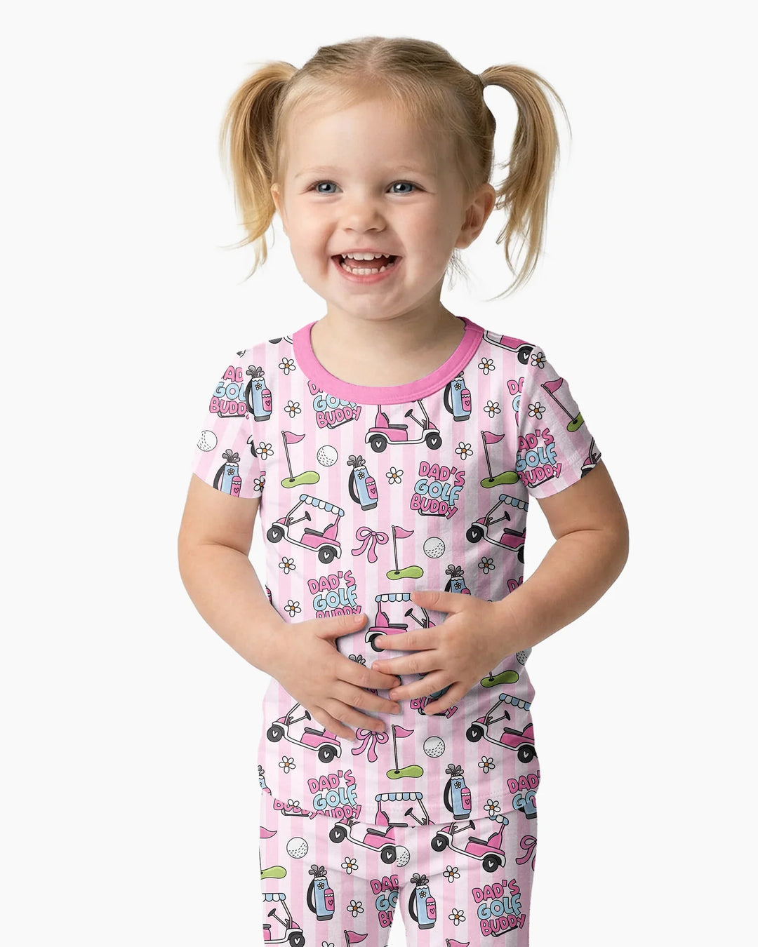 Dad's Golf Buddy Bamboo Two Piece Short Sleeve Pajama Set