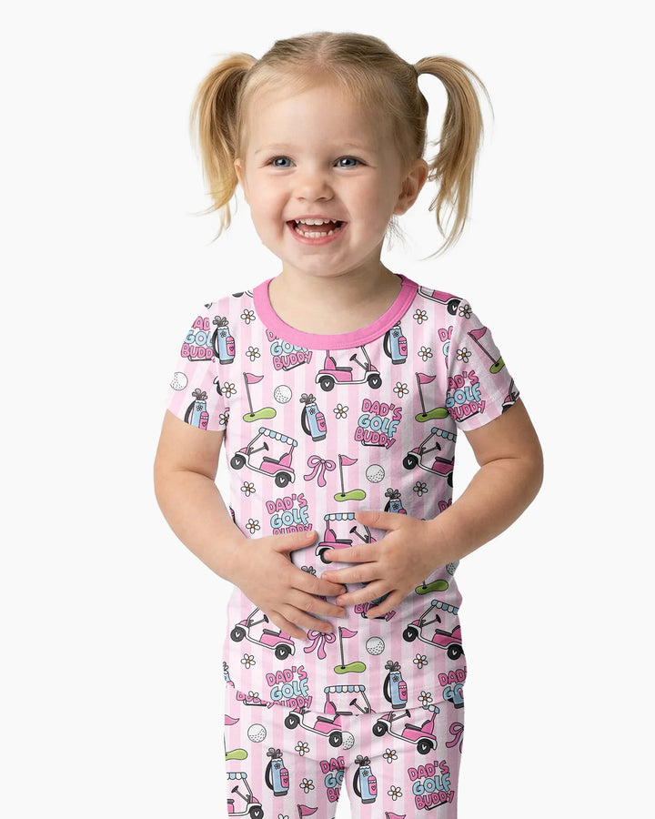 Dad's Golf Buddy Bamboo Two Piece Short Sleeve Pajama Set