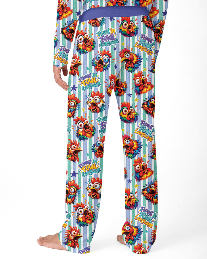 Fluent In Fowl Language Bamboo Men's Pajama Set