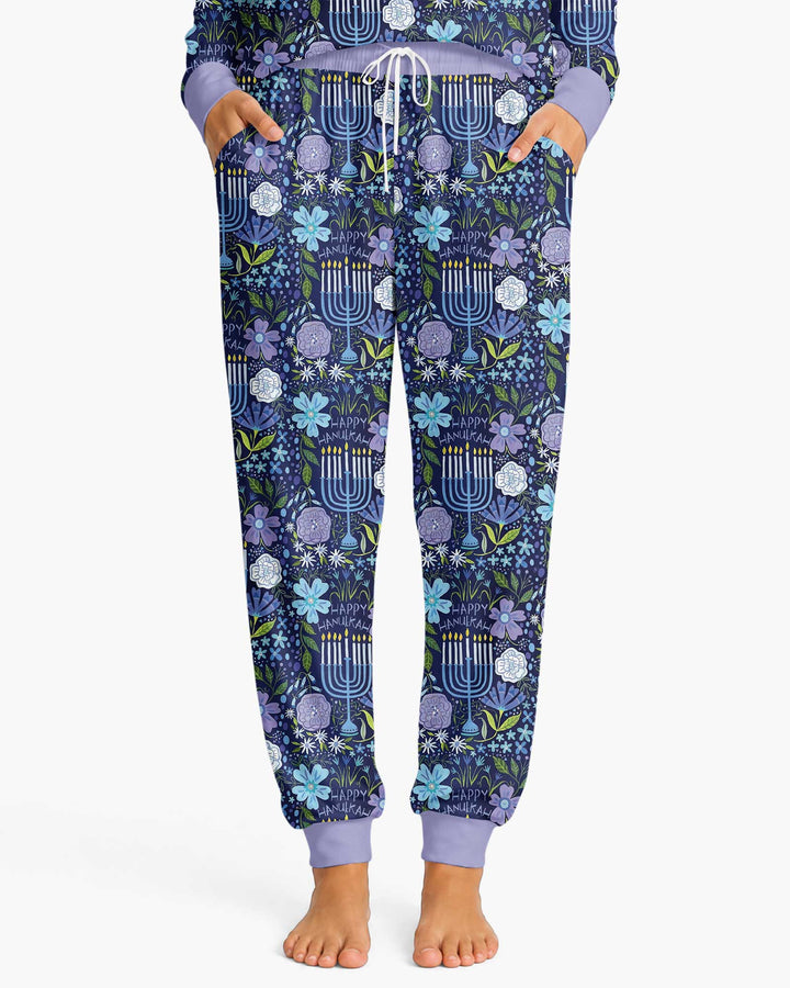 Hanukkah Me and Mom Matching Bamboo Women Pajama Set