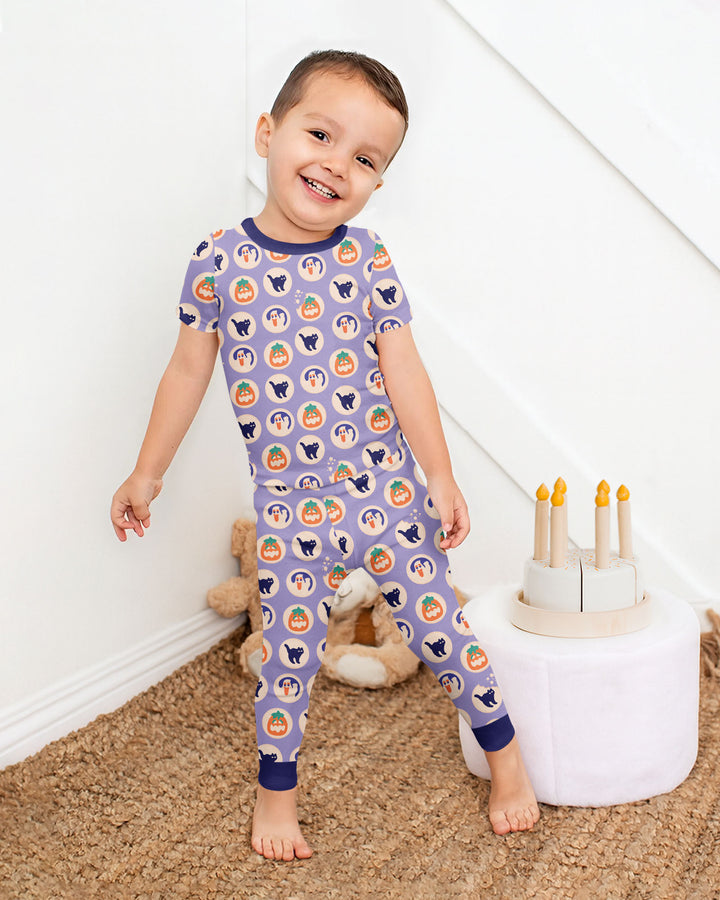 Boo Crew Bamboo Two Piece Short Sleeve Pajama Set