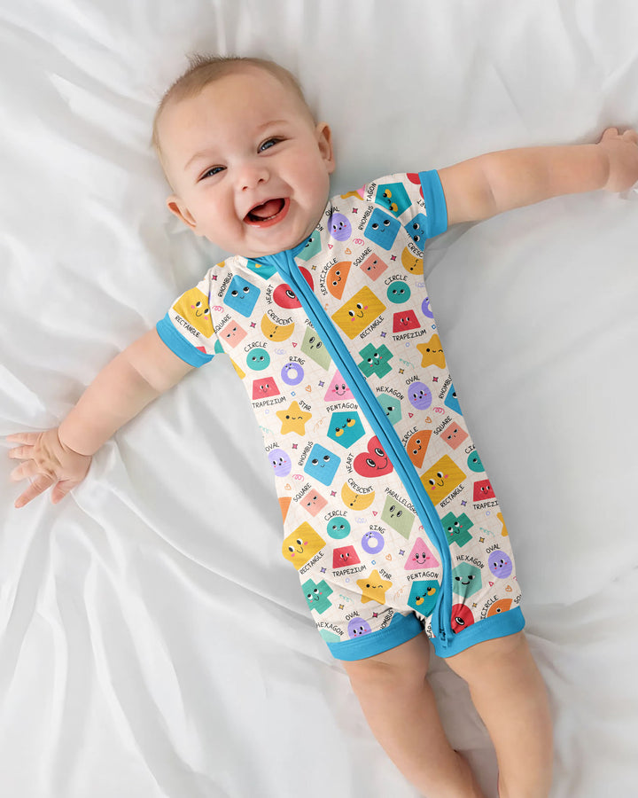 Happy Shape Squad Family Matching Bamboo Shorty Zippy