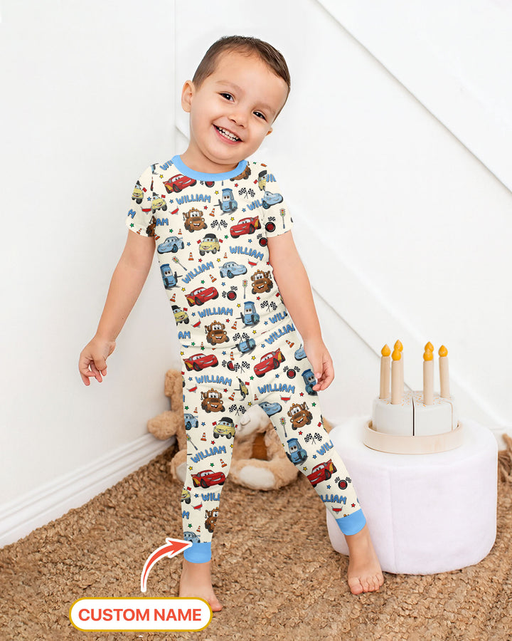 CUSTOM Template Bamboo Two Piece Short Sleeve Pyjamas Set
