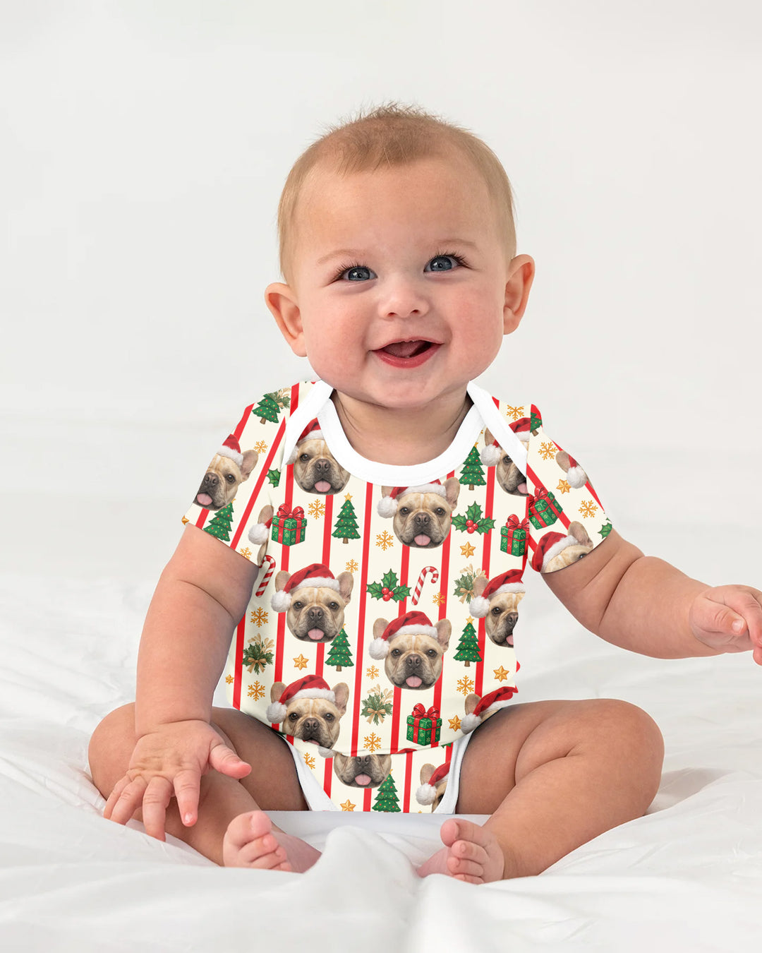 Santa Paws Cuddles Bamboo Bodysuit