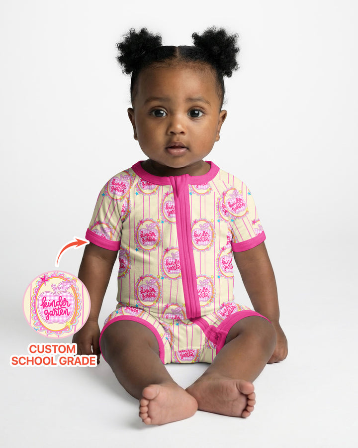 Custom Grade School Sweetie Bamboo Shorty Zippy