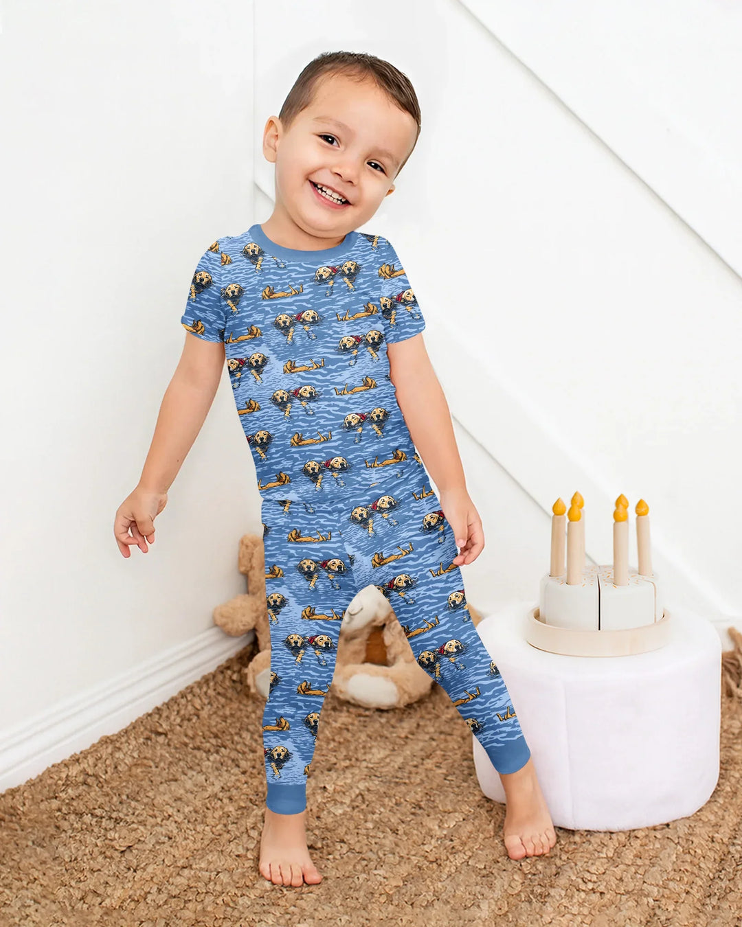 It's Lake Time Bamboo Two Piece Short Sleeve Pajama Set