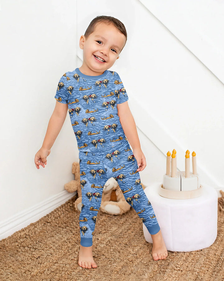 It's Lake Time Bamboo Two Piece Short Sleeve Pajama Set