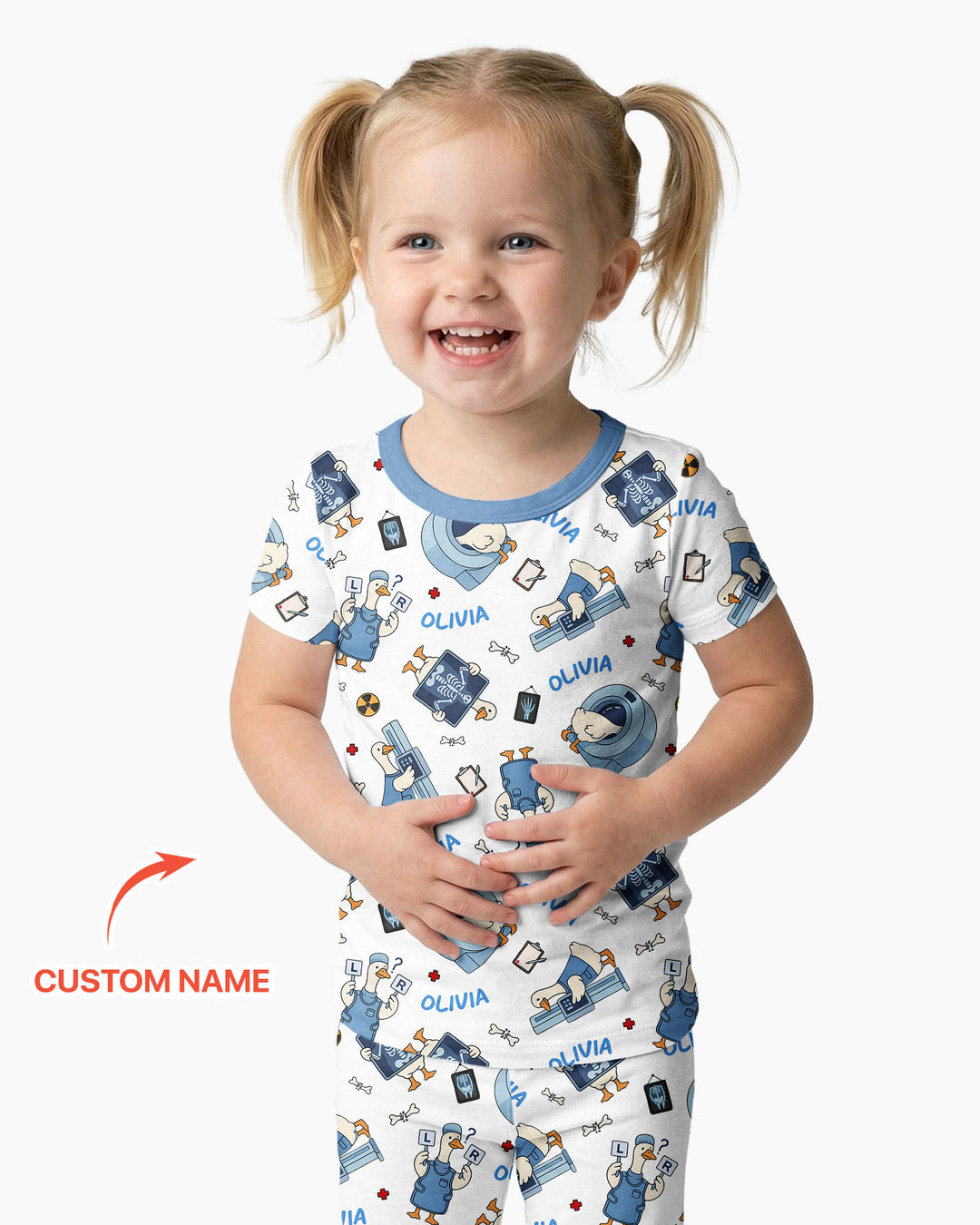 Rad Tech Goose Bamboo Two Piece Short Sleeve Pajama Set