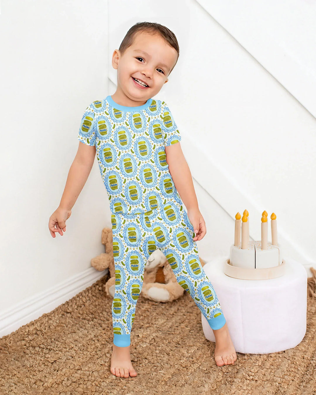 Pickle Coquette Bamboo Two Piece Short Sleeve Pajama Set