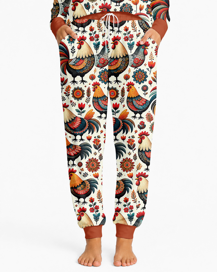 Country Chickens Bamboo Women Pajama Set