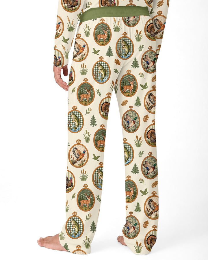 Hunting Season Family Matching Bamboo Men's Pajama Set