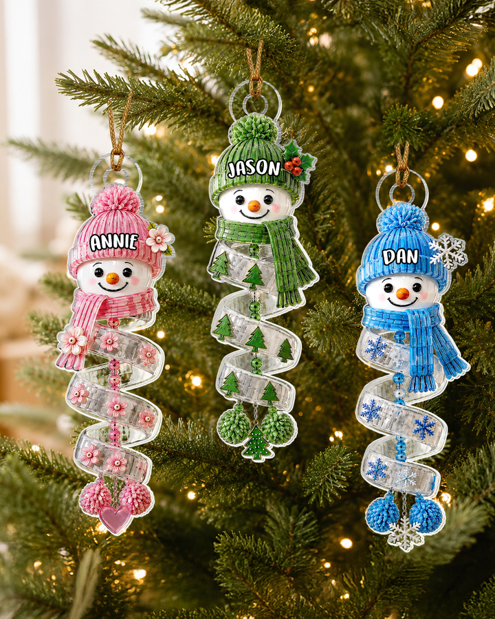 Christmas Snowman Acrylic Ornament