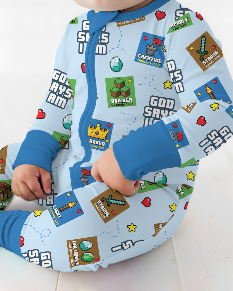 God Says I Am Gamer Bamboo Convertible Zippy