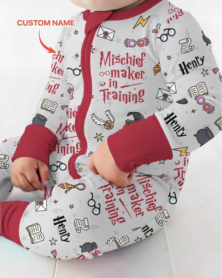 Custom Name Mischief Maker In Training Bamboo Convertible Zippy