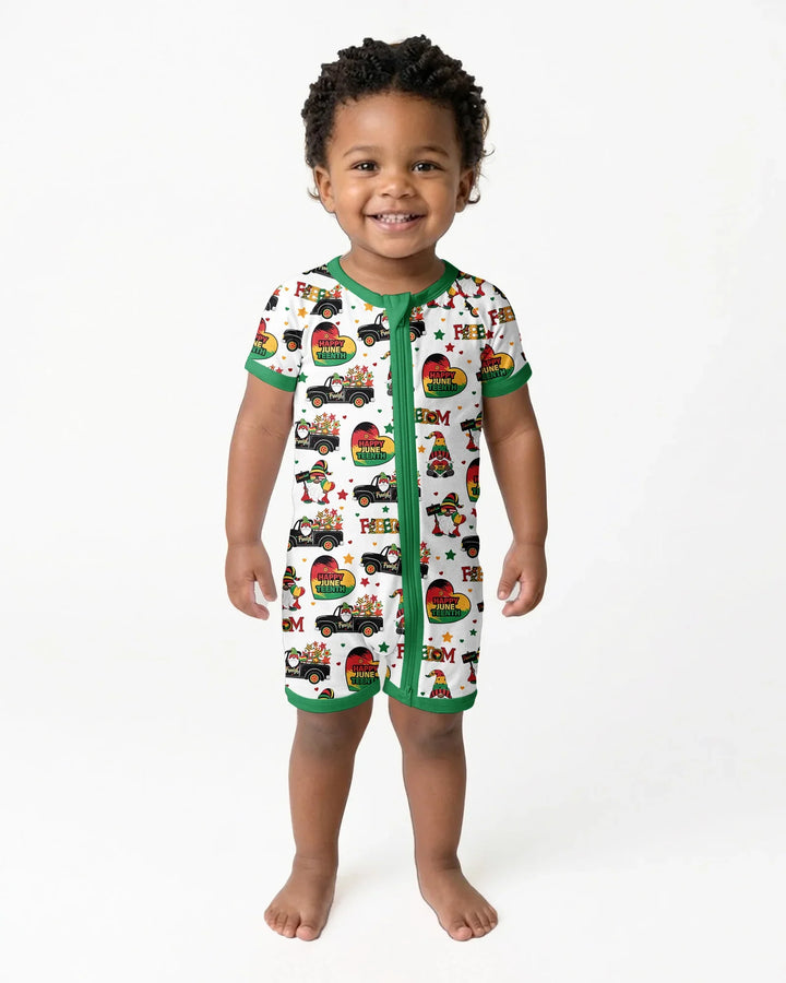 Gnome Happy Juneteenth Bamboo Shorty Zippy
