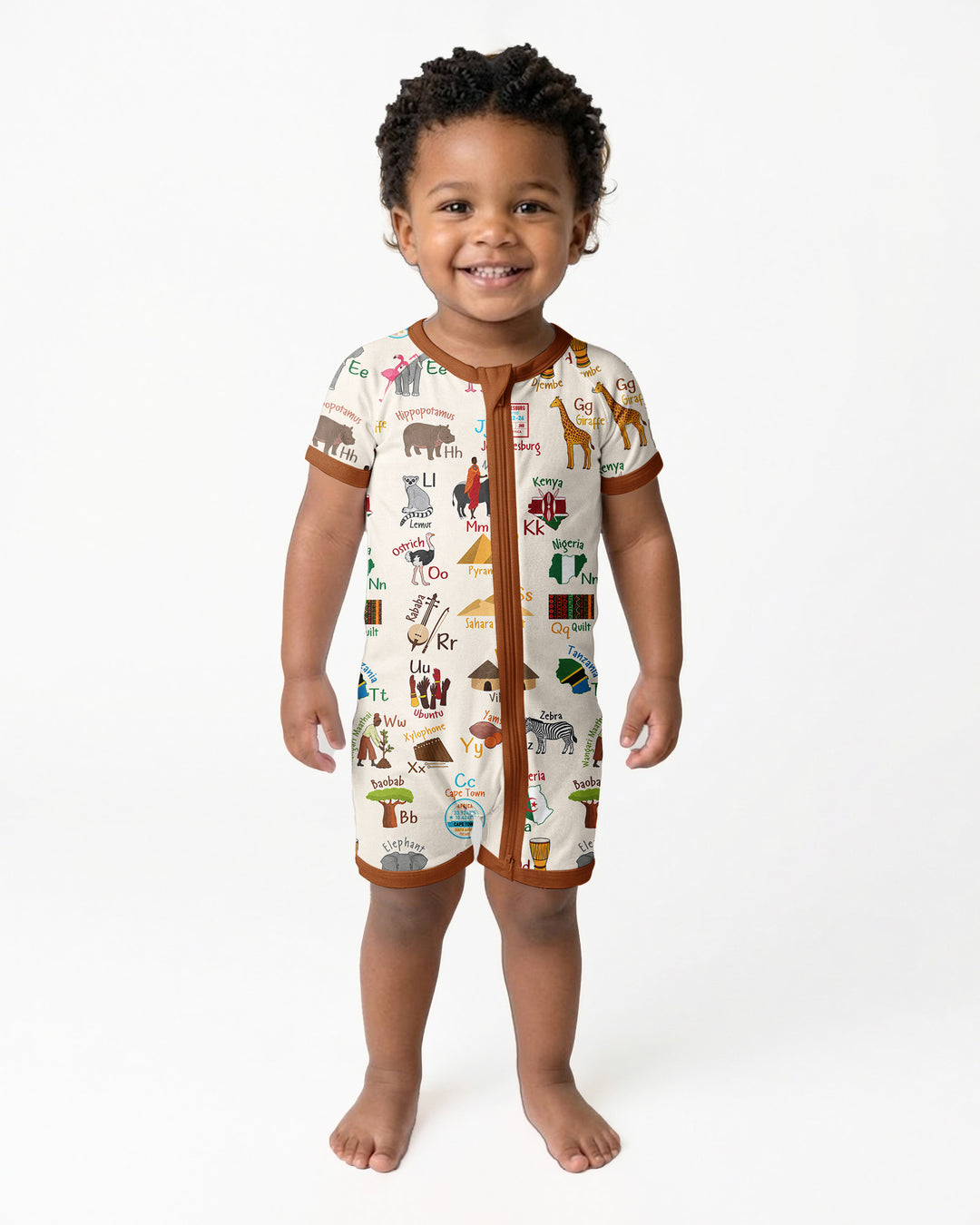 Explore Africa Geography Alphabet Bamboo Shorty Zippy