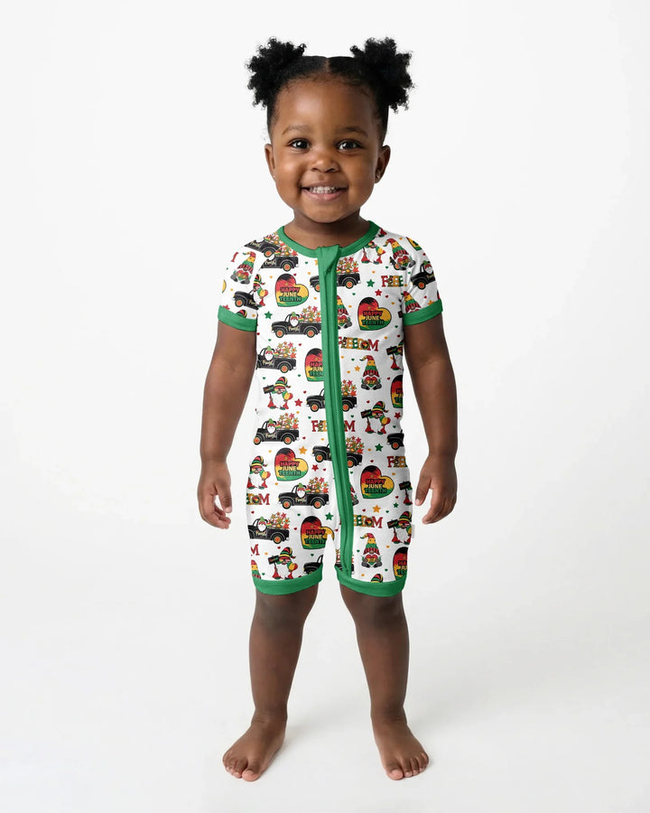 Gnome Happy Juneteenth Bamboo Shorty Zippy