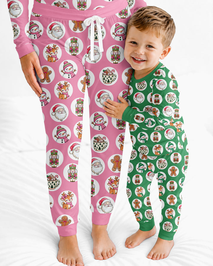 Distressed Holiday Bamboo Women Pajama Set