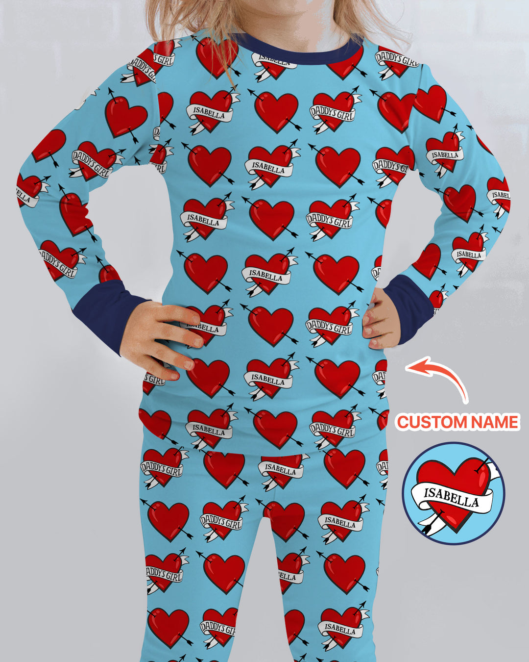 Dad's Kids Bamboo Two Piece Long Sleeve Pajama Set