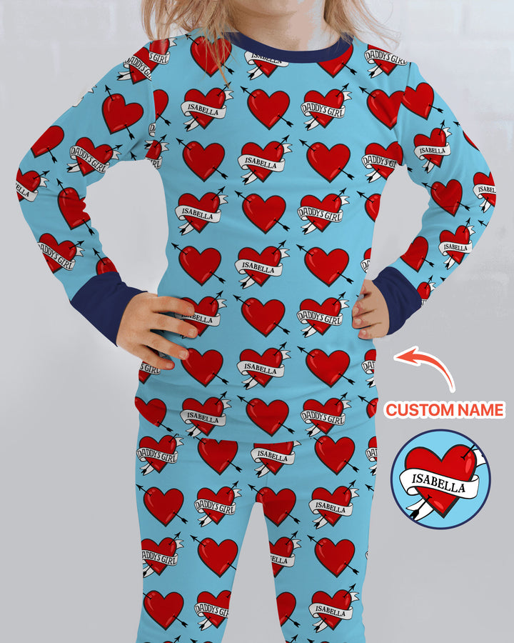 Dad's Kids Bamboo Two Piece Long Sleeve Pajama Set
