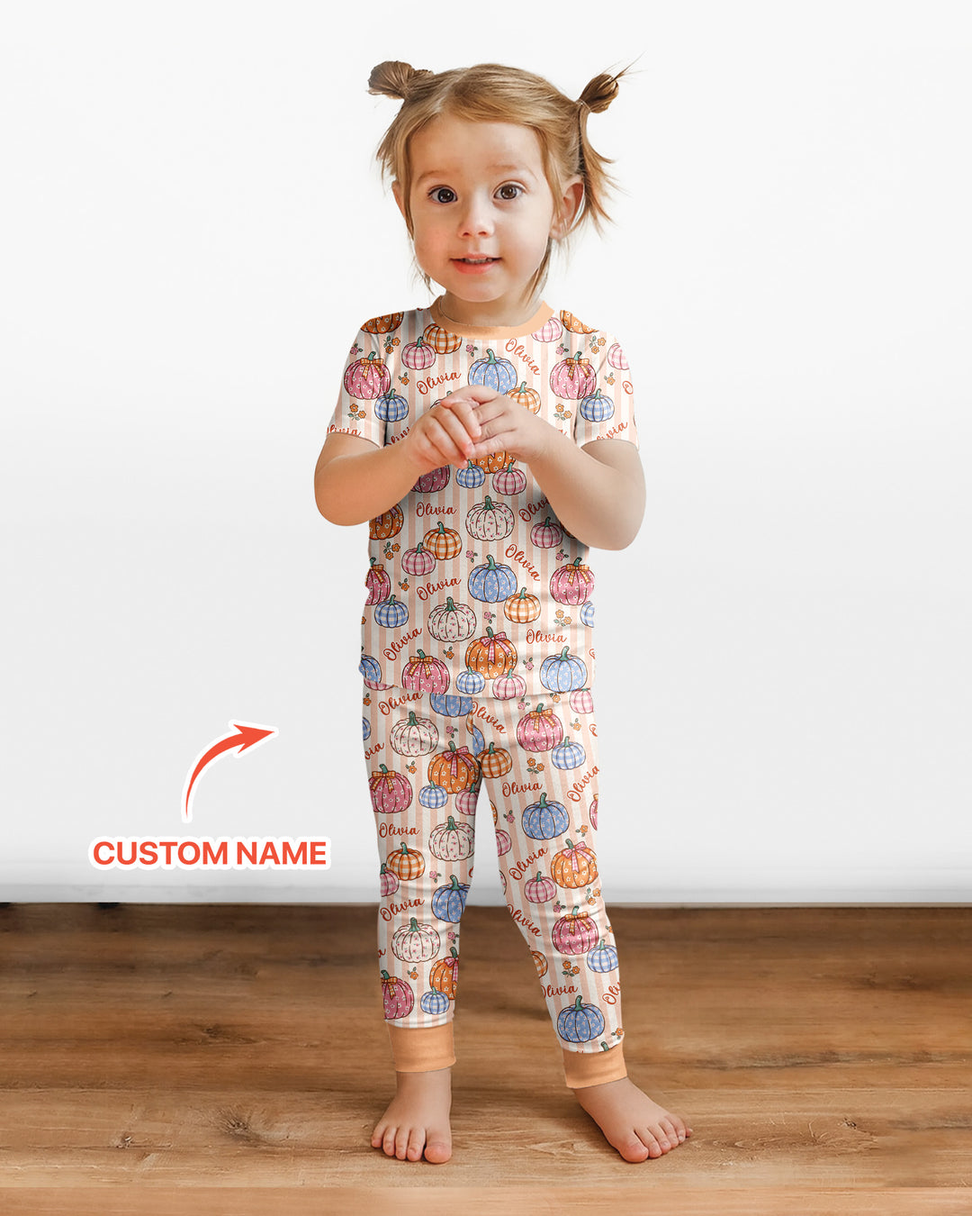 CUSTOM Template Bamboo Two Piece Short Sleeve Pyjamas Set