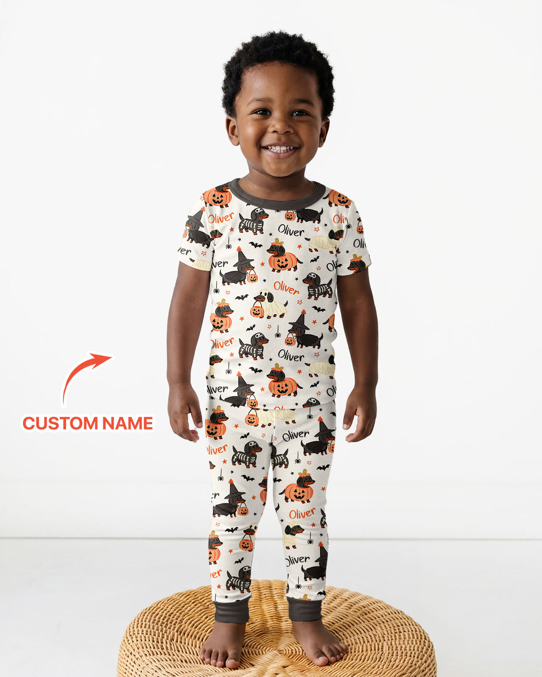 CUSTOM Template Bamboo Two Piece Short Sleeve Pyjamas Set
