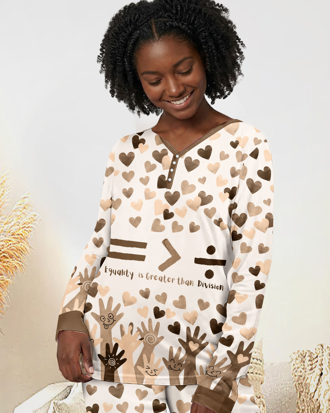 Equality Is Better Than Division Bamboo Women Pajama Set