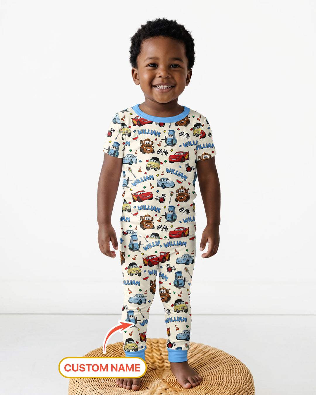 CUSTOM Template Bamboo Two Piece Short Sleeve Pyjamas Set