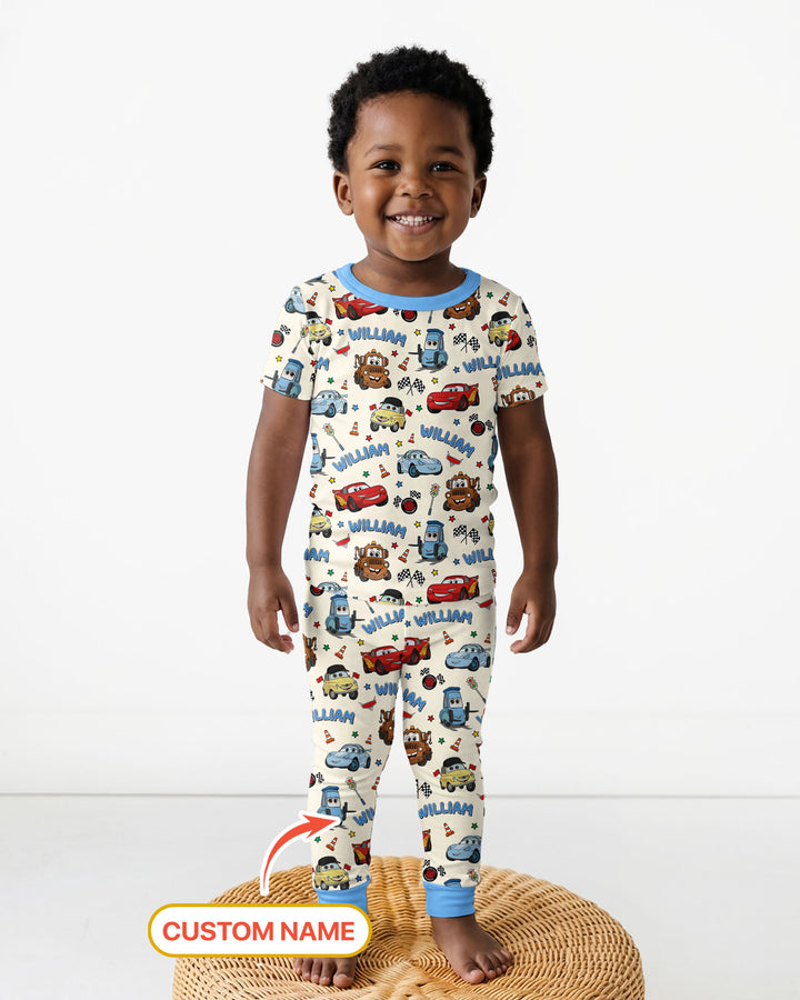 CUSTOM Template Bamboo Two Piece Short Sleeve Pyjamas Set