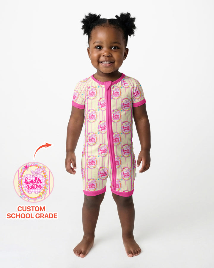 Custom Grade School Sweetie Bamboo Shorty Zippy