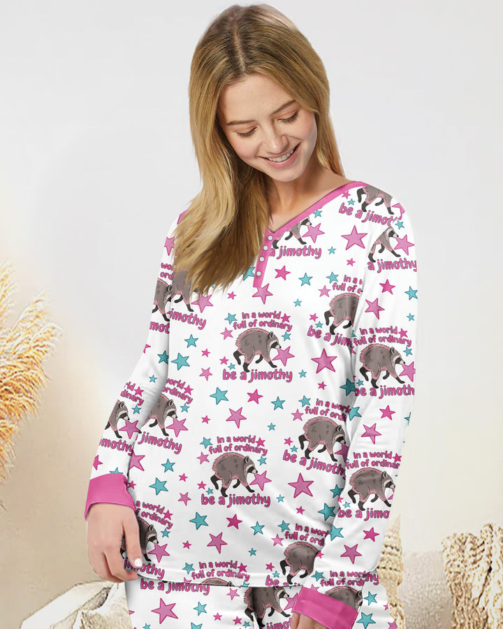 In A World Full Of Ordinary Be A Jimothy Bamboo Women Pajama Set