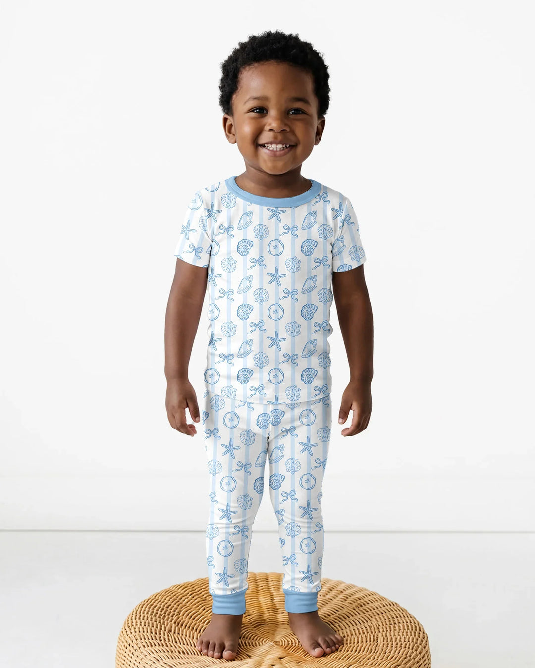 Coastal Keepsakes Family Matching Bamboo Two Piece Short Sleeve Pajama Set