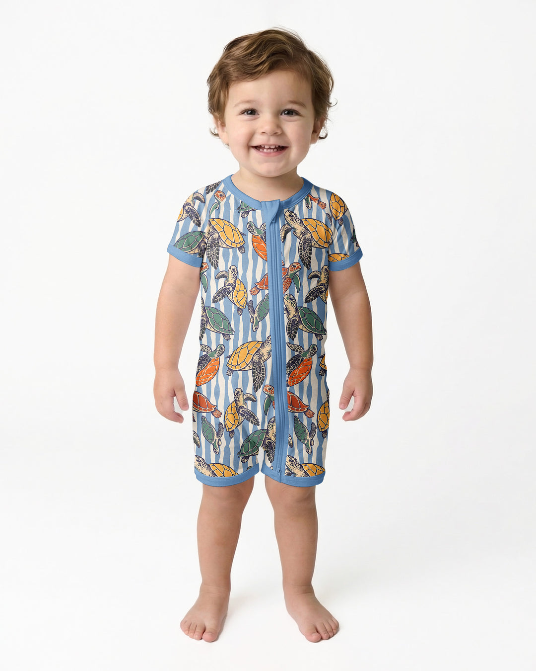 Turtle Bay Family Matching Bamboo Shorty Zippy