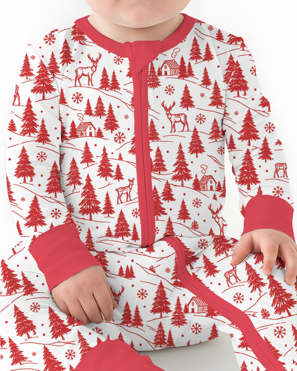 North Pole Train Bamboo Convertible Zippy