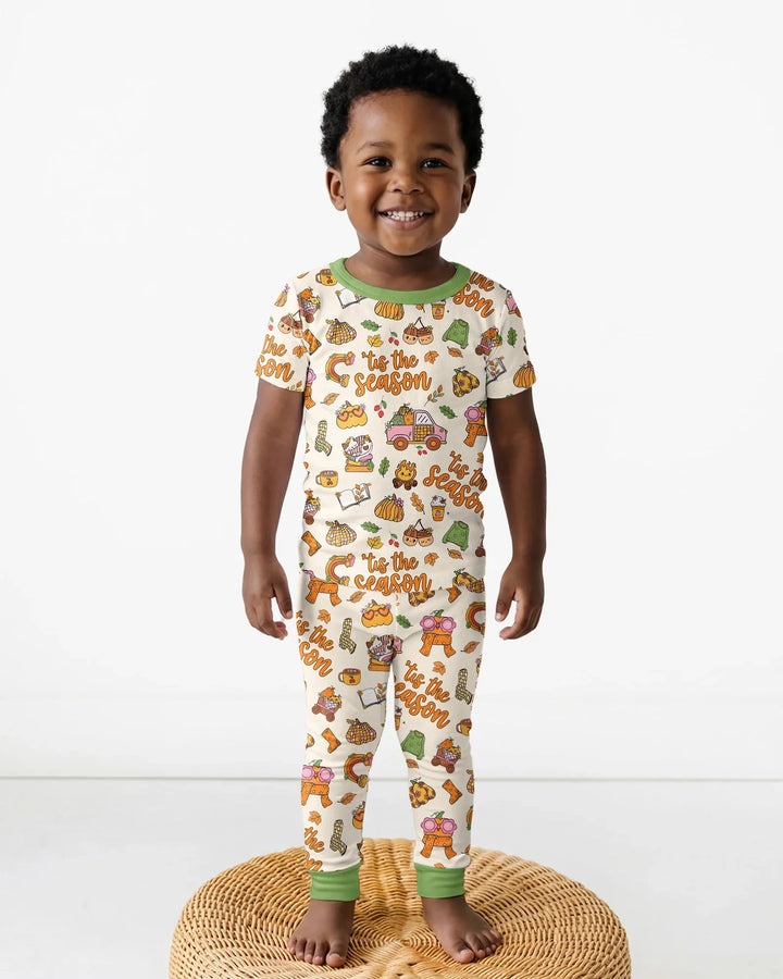 'Tis The Season Bamboo Two Piece Short Sleeve Pajama Set