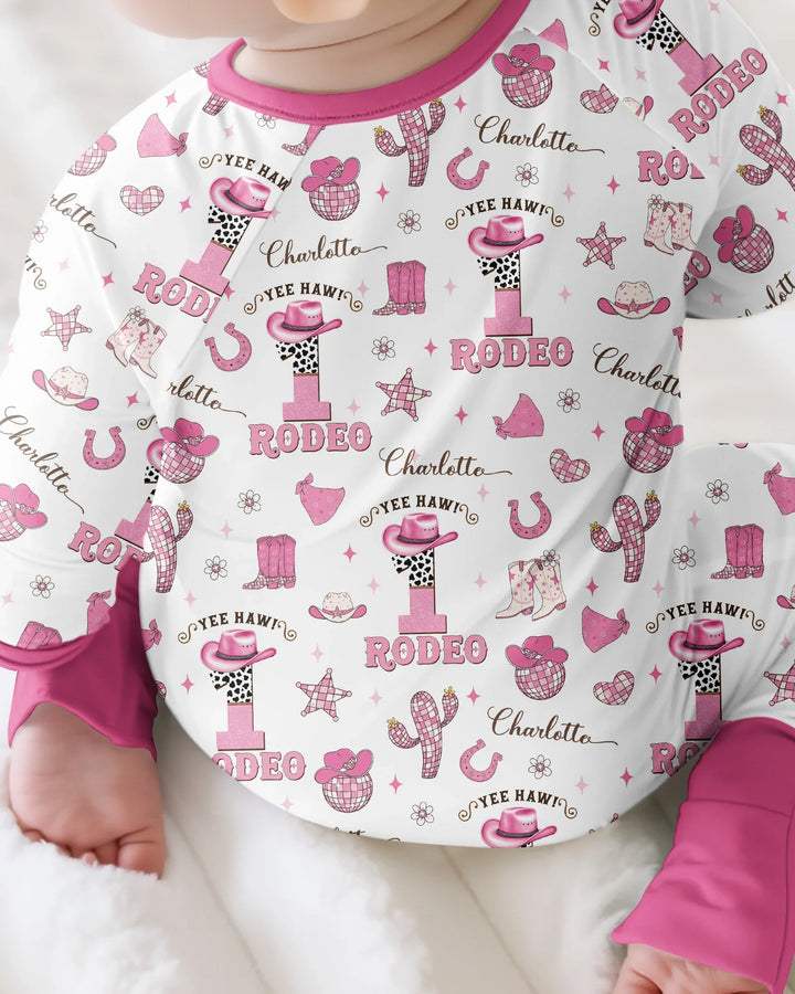 Personalized Birthday Rodeo Bamboo Convertible Zippy