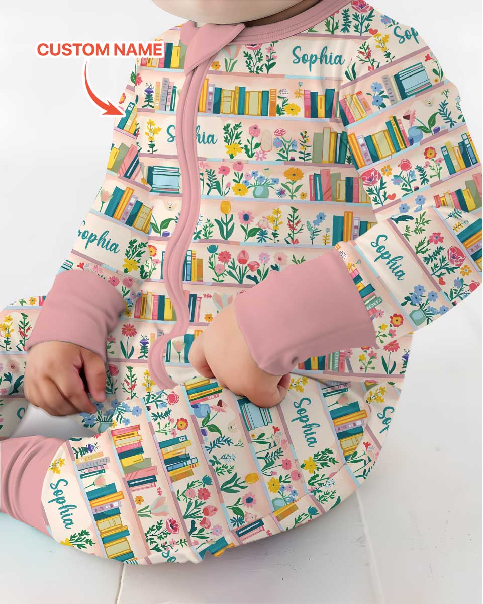Personalized Book Lover Bamboo Convertible Zippy