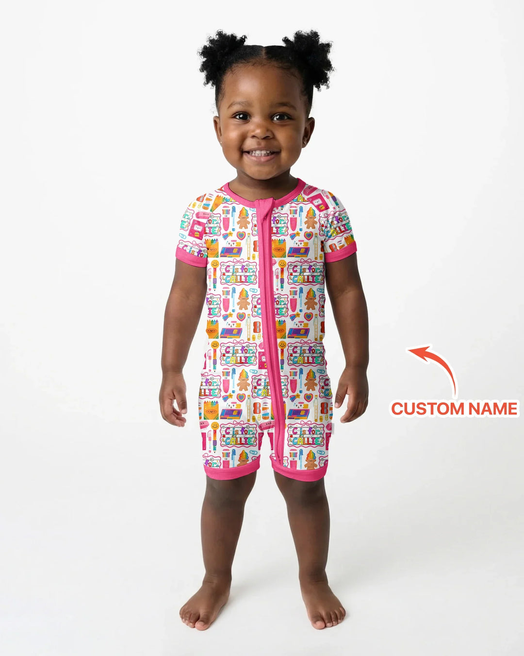 Custom Name Classroom Cuties Bamboo Shorty Zippy