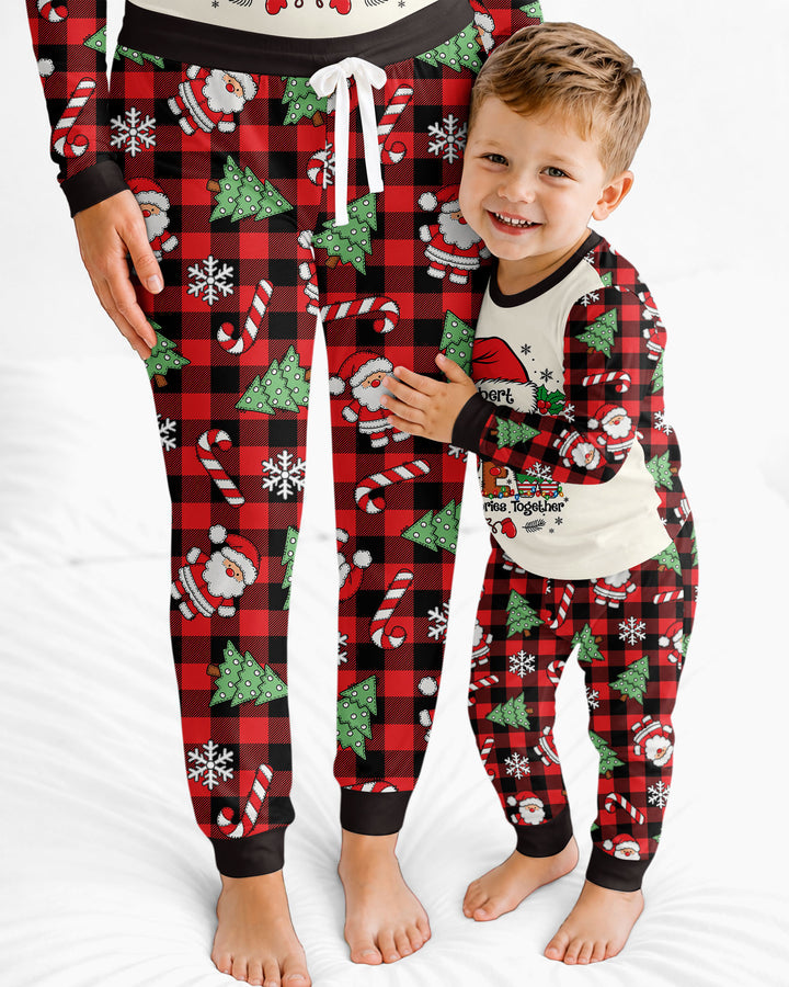 Custom Name Family Matching Christmas Crew Making Memories Together Bamboo Women Pajama Set