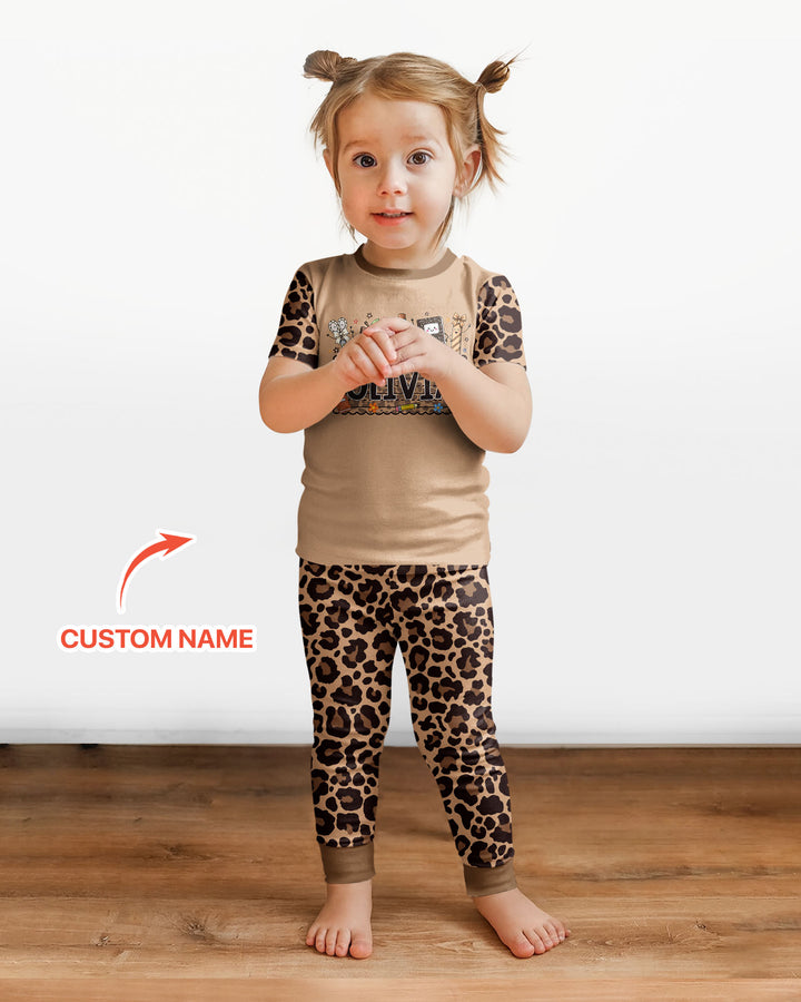CUSTOM Template Bamboo Two Piece Short Sleeve Pyjamas Set