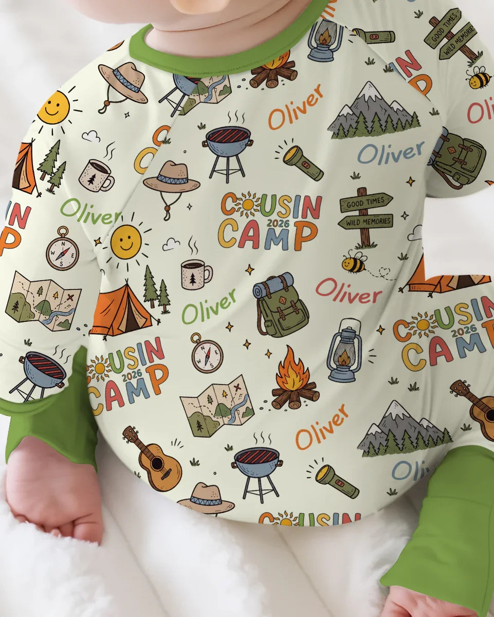 Custom Name Cousin Camp 2026Bamboo Convertible Zippy