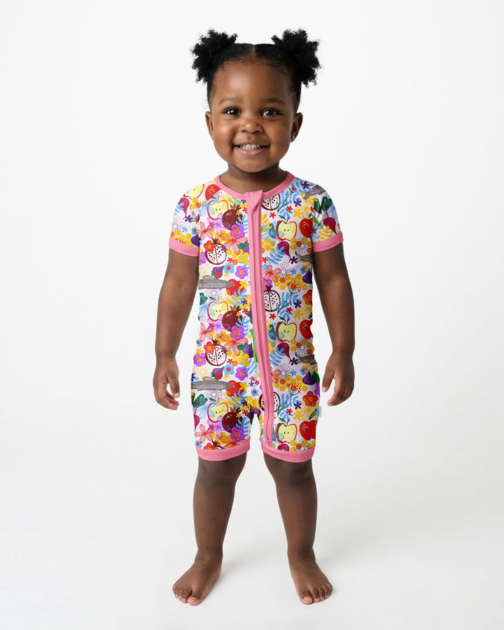 Happy Rosh Hashanah Bamboo Shorty Zippy