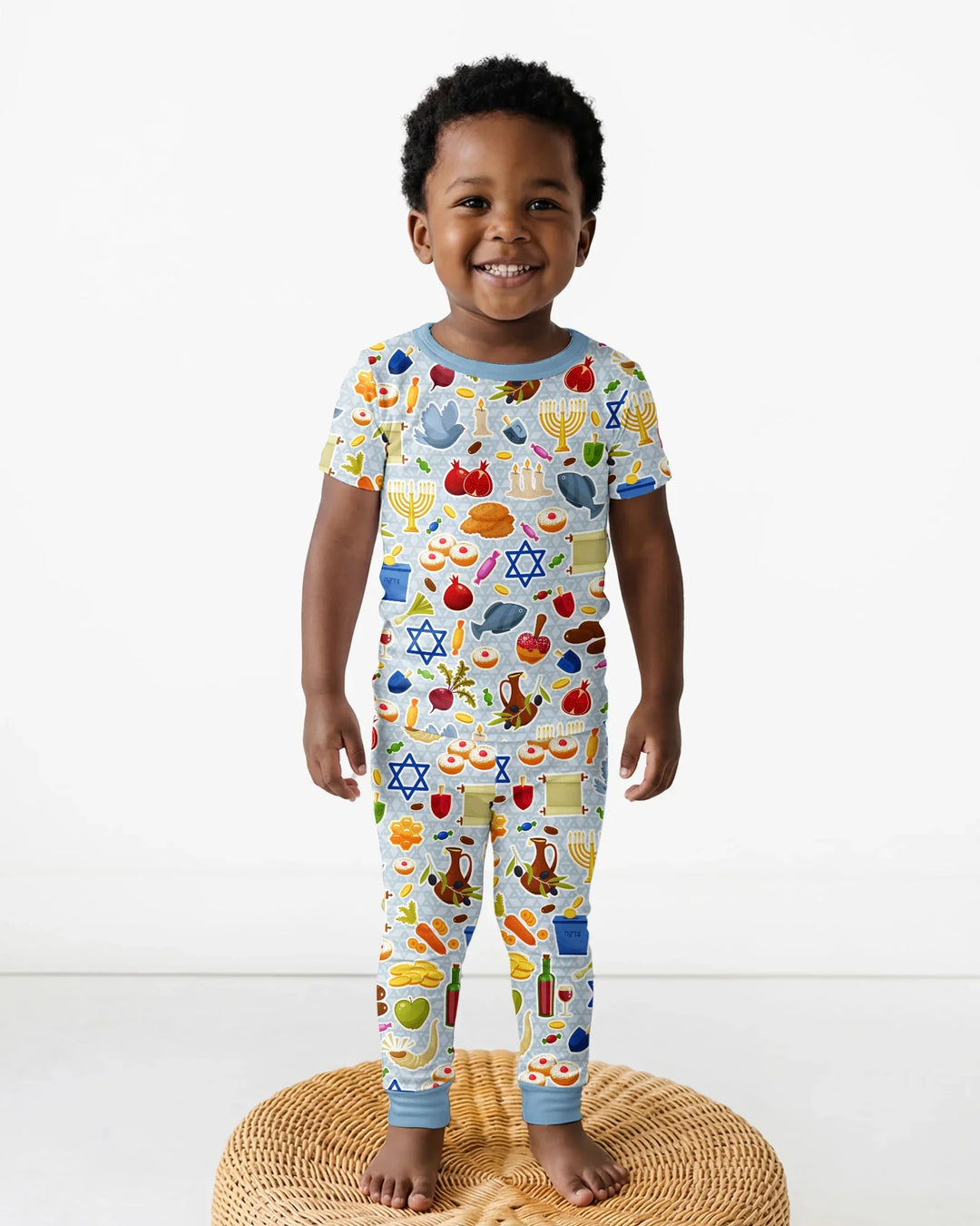 Shana Tovah Bamboo Two Piece Short Sleeve Pajama Set