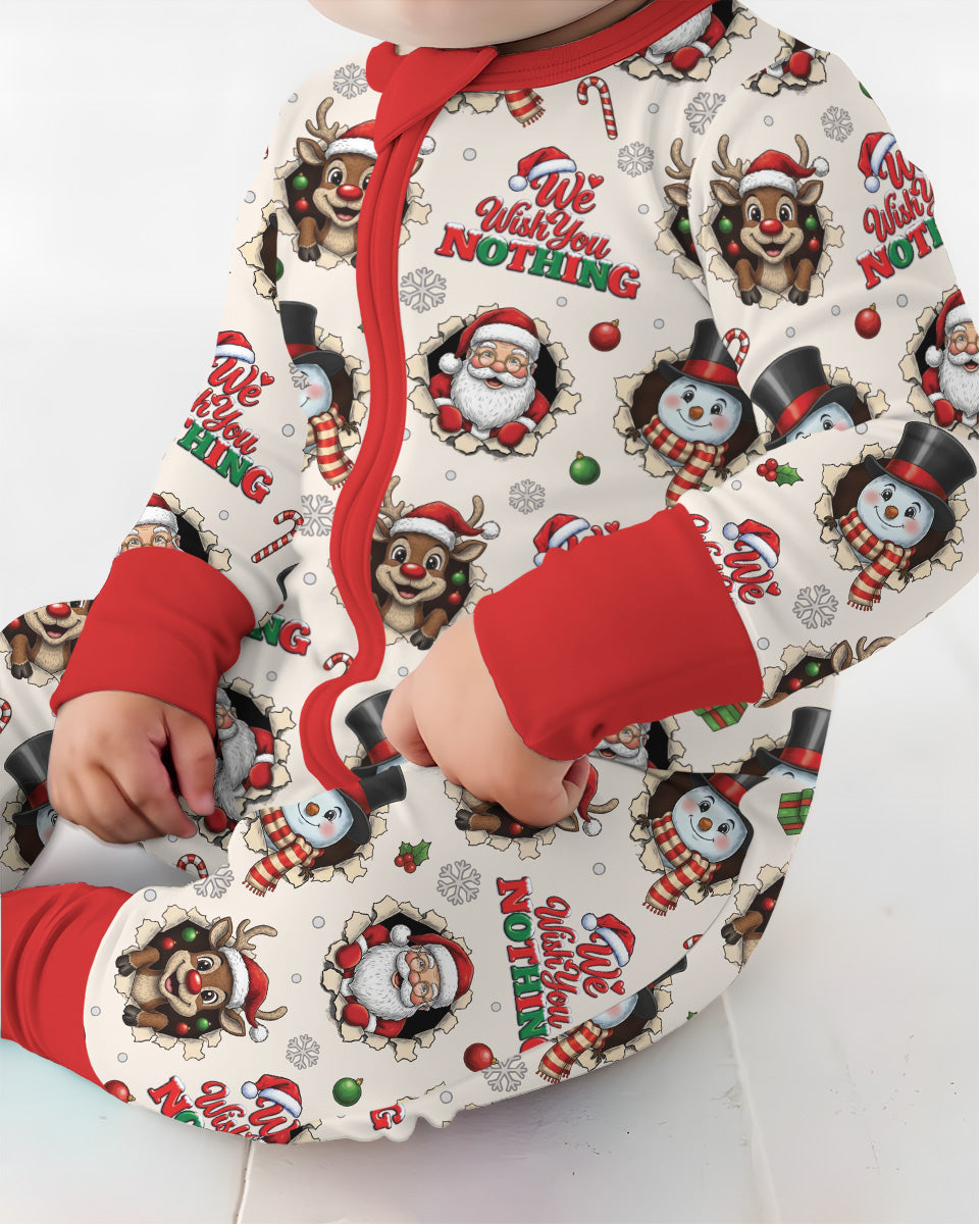 Funny Butt Christmas Squad Bamboo Convertible Zippy